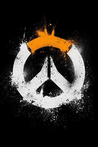 Overwatch Logo HD (320x480) Resolution Wallpaper