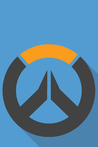1440x2960 Overwatch Material Design Logo