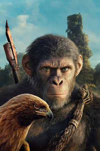 Owen Teague In Kingdom Of The Planet Of The Apes 2024 (1080x1920) Resolution Wallpaper