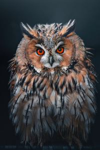 Owl Looking At Viewer (2160x3840) Resolution Wallpaper