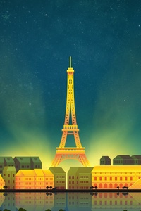 Paris Eiffel Tower Minimalist