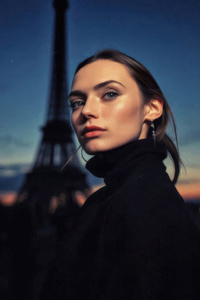 Paris Girl (1080x2160) Resolution Wallpaper