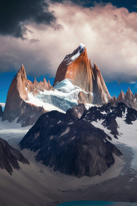 1280x2120 Patagonia Crag Clouds Argentina Mountains 4k