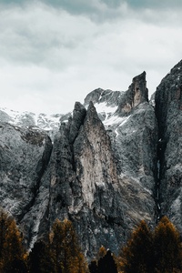 Peaks And Forests Mountains 5k (1125x2436) Resolution Wallpaper