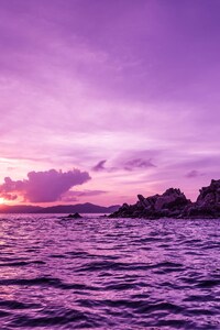 Pelican Island Sunset (1125x2436) Resolution Wallpaper