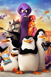 Penguins Of Madagascar Movie (240x400) Resolution Wallpaper