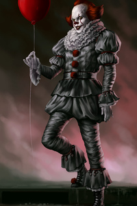 Pennywise The Dancing Clown (320x568) Resolution Wallpaper