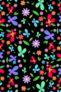 1080x2280 Petals Floral Flowers Abstract Dark 5k