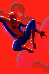 Peter Parker Art (320x568) Resolution Wallpaper