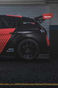 Peugeot 308 TCR 2018 Side View (1080x1920) Resolution Wallpaper