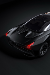 Peugeot Onyx Concept Rear View (320x568) Resolution Wallpaper