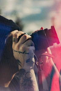 Photographer With Camera 5k (480x800) Resolution Wallpaper