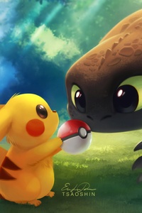 Pikachu With Pokeball Toothless