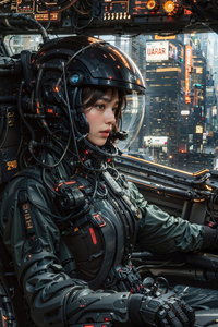 Pilot Girl In The Modern (1440x2960) Resolution Wallpaper