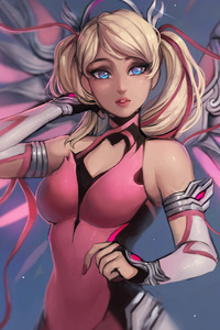 Pink Mercy Overwatch Artwork