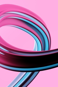 Pink Tape Abstract 8k (320x568) Resolution Wallpaper