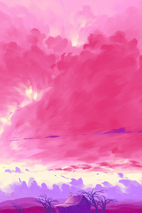 Pink Twilight (320x480) Resolution Wallpaper