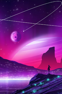 Planetary Dream Pink 4k (320x480) Resolution Wallpaper