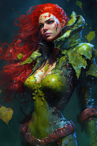 Poison Ivy Dc Fanart (640x960) Resolution Wallpaper