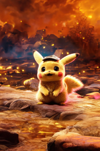 Pokemons Firestorm Engulfs (320x568) Resolution Wallpaper