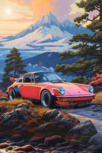 Porsche 911 Harmony With Natural Landscapes (240x400) Resolution Wallpaper