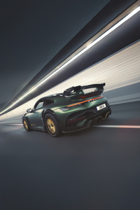 Porsche 911 Turbo S 992 Techart Gtstreet R 2025 (480x854) Resolution Wallpaper