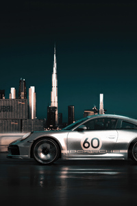 Porsche 918 Dubai (640x1136) Resolution Wallpaper