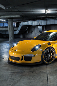 Porsche 918 Yellow (360x640) Resolution Wallpaper