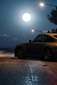 Porsche At Night (360x640) Resolution Wallpaper