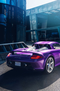 1080x2160 Porsche Carrera GT Rear Violet 4k