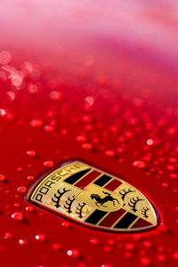 Porsche Logo 4k (1080x2160) Resolution Wallpaper