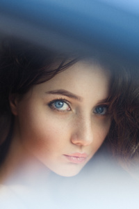 1080x2160 Portrait Girl Blue Eyes 8k