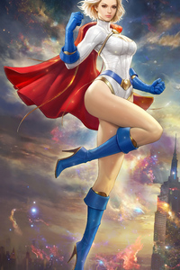 Power Girl 4k (480x854) Resolution Wallpaper