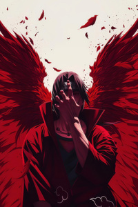 Power Of Itachi Uchiha (320x568) Resolution Wallpaper