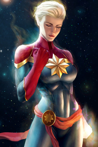 Powerful Captain Marvel 4k