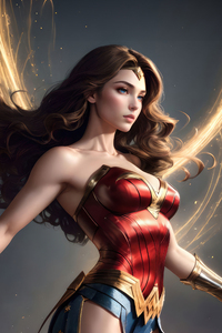 Powerful Warrior Wonder Woman 5k (1440x2960) Resolution Wallpaper