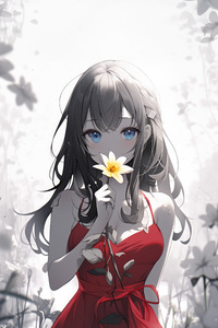Primrose Dreams Graceful Anime Girl (1080x2400) Resolution Wallpaper