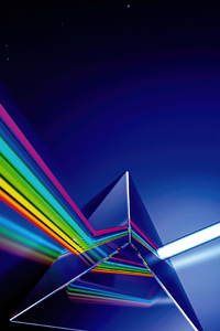 Prism Lights Abstract 5k (1080x2160) Resolution Wallpaper