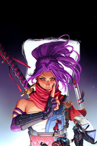 Psylocke In Marvel Rivals (640x960) Resolution Wallpaper