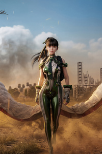 Pubg Battlegrounds X Stellar Blade (360x640) Resolution Wallpaper