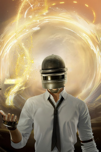 Pubg Helmet Guy 5k (360x640) Resolution Wallpaper
