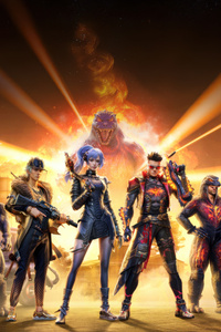 Pubg Mobile Godzilla Awaken The Mighty (360x640) Resolution Wallpaper