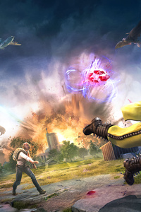 Pubg Mobile Godzilla X Kong (360x640) Resolution Wallpaper