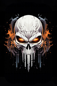 Punisher Skull (240x400) Resolution Wallpaper