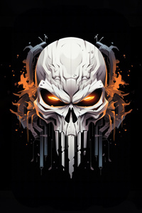 Punisher Skull (480x800) Resolution Wallpaper