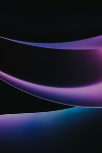Purple Blue Abstract Waves (320x480) Resolution Wallpaper