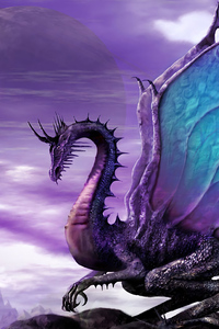 Purple Dragon (720x1280) Resolution Wallpaper