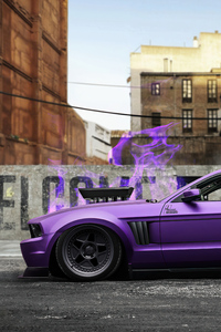 640x1136 Purple Mustang Gt