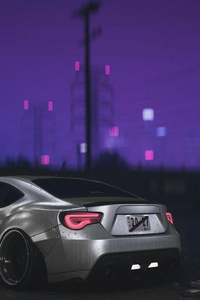 Purple Night Nfs Ride 4k (640x1136) Resolution Wallpaper
