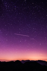 Purple Night Sky 5k (640x1136) Resolution Wallpaper